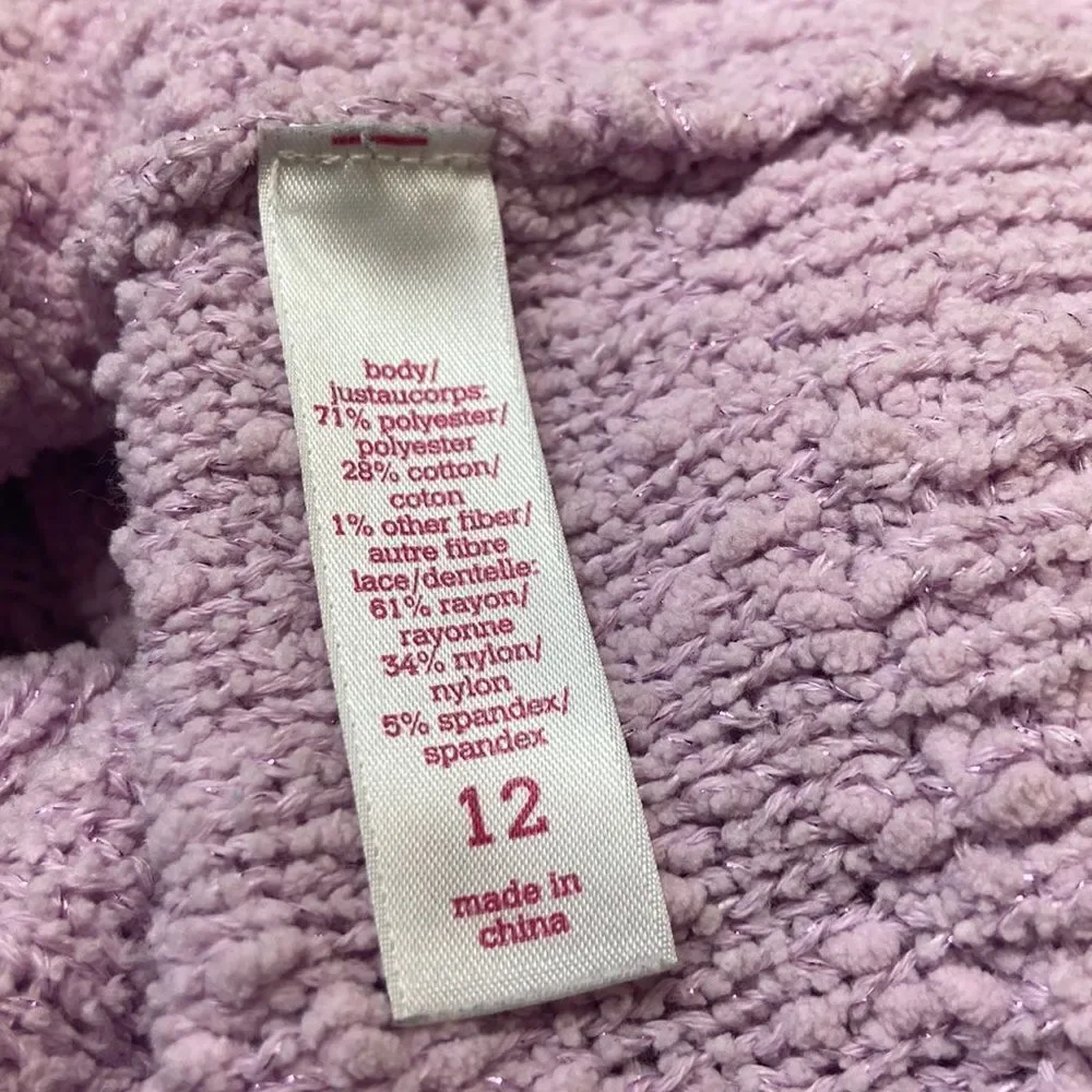 10/$50 Justice Girl Sweater Size 12